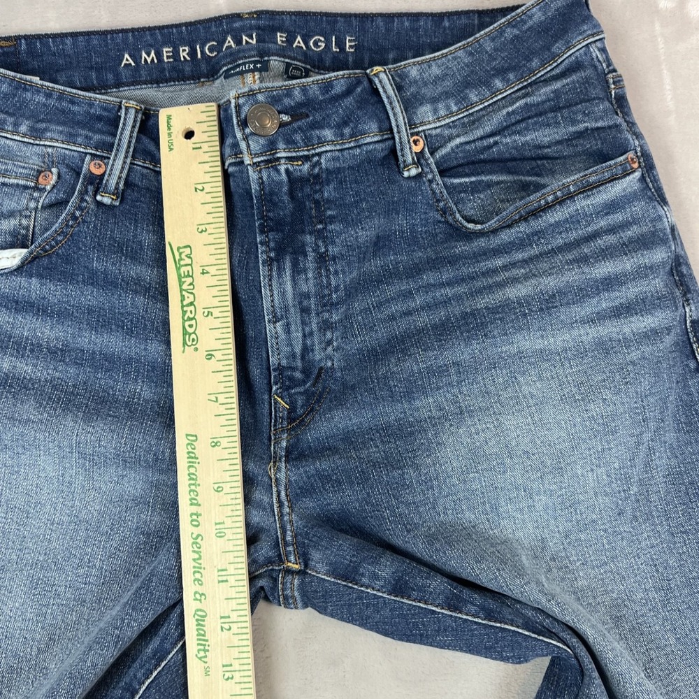 American Eagle Jeans Mens 36x30 Blue Denim Original Bootcut Whisker Casual - Picture 5 of 12